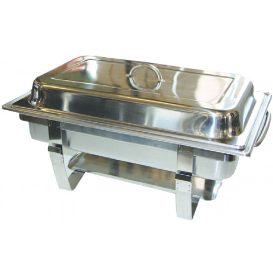 CHAFFING DISH STAINLESS STEEL POLISHED
